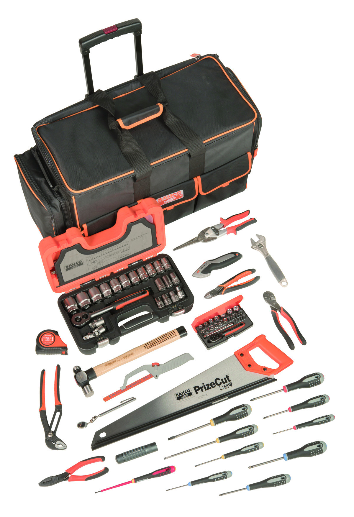 Bolsa 4750FB2W-24A com 72 ferramentas Bahco 4750FB2W-TS001