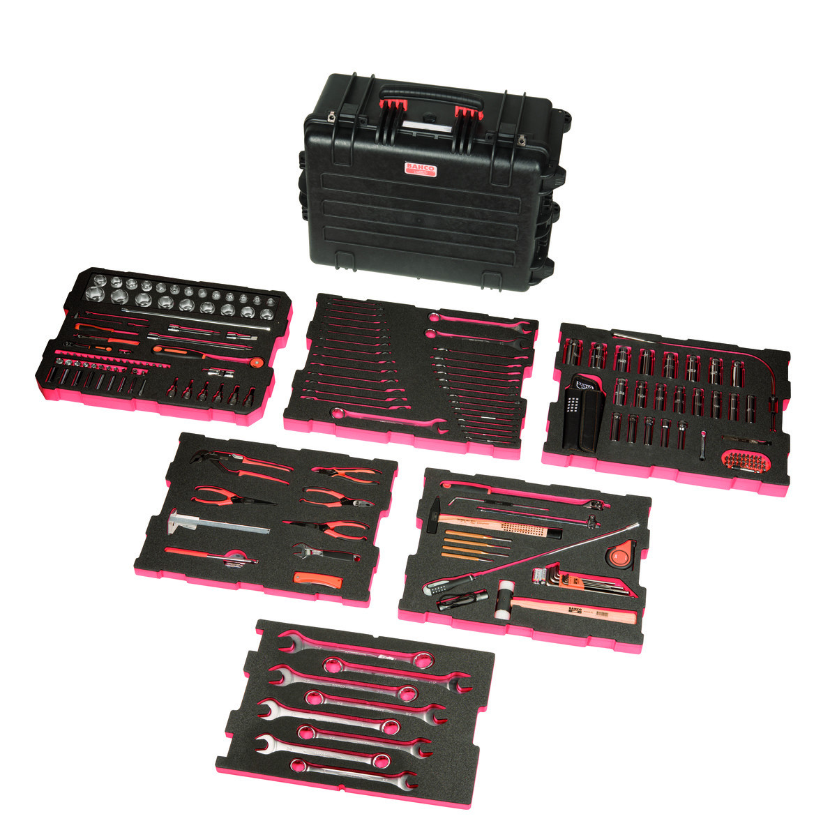 Composição MRO mala rígida c/rodas 4750RCHDW02 HD Bahco 4750RCHDW02FF1