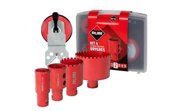 Conjunto de 4 Brocas de Diamante Drygrés Premium Rubi - 51931