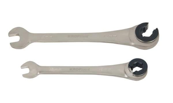 Chave boca luneta aberta com roquete 19mm Kroftools 120219