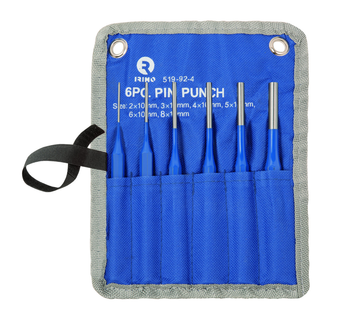 Conjunto de punções de pino paralelo octogonal de 6 Pcs 2-3-4-5-6-8 mm Irimo 519-92-4