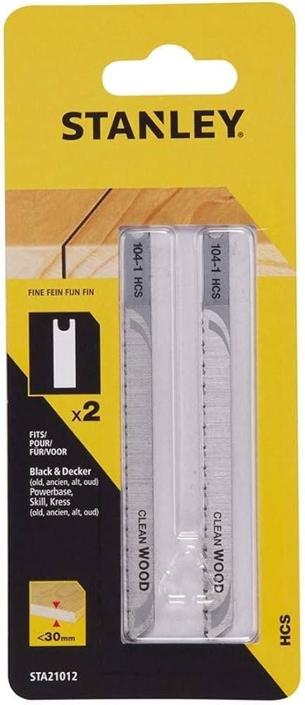 Lâminas Corte Fino 100 x 2,5mm p/ Madeira – 2 Uni Stanley STA21012-XJ