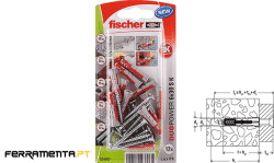 Buchas DUOPOWER 6x30mm S 12Un Fischer 534997