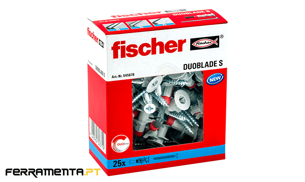 Buchas DUOBLADE + Parafusos 25un Fischer 545676