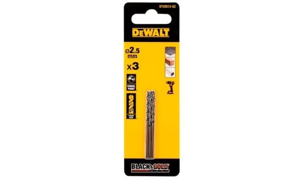 Brocas Black&Gold 2.5mm para Metal Dewalt DT20513-QZ