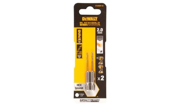 Brocas Hexagonales Black&Gold para Metal 2mm Dewalt DT20600-QZ
