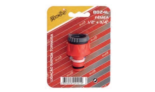 Ligação Rapida p/ Torneira Fémea MacFer 8024 1/2", 3/4" 024.0001 