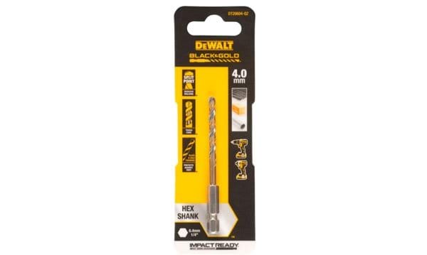 Broca Hexagonal Black&Gold para Metal 4mm Dewalt DT20604-QZ