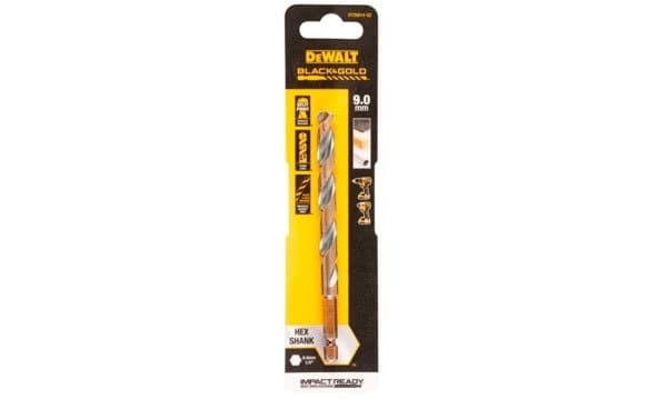 Broca Hexagonal Black&Gold para Metal 9mm Dewalt DT20614-QZ