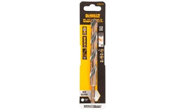 Broca Hexagonal Black&Gold para Metal 12mm Dewalt DT20618-QZ