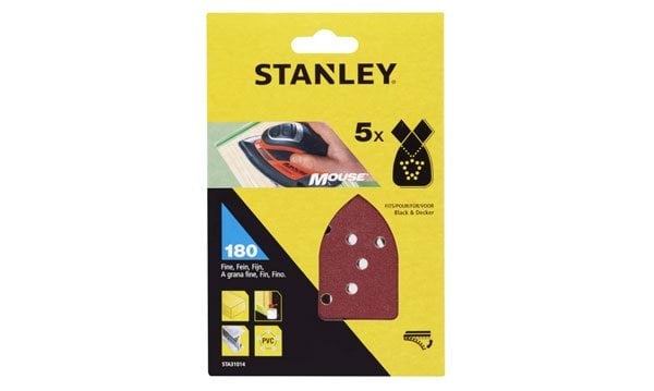 Folhas de Lixa Mouse G180 Stanley STA31014-XJ