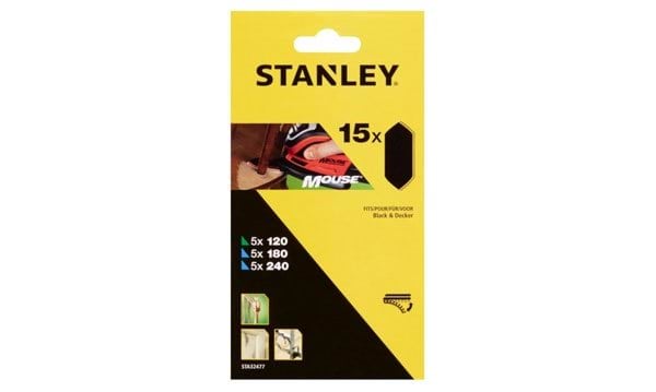 Jogo Misto de Pontas de Lixa - 15 Uni Stanley STA32477-XJ