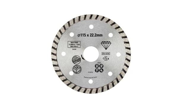 Disco de Diamante Turbo 115mm p/ Granito Stanley STA38202-XJ