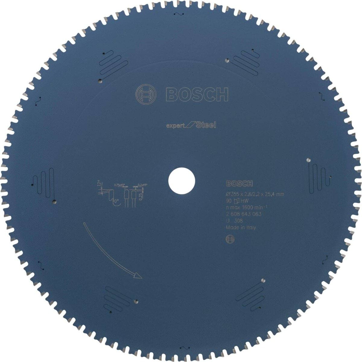 Disco de Serras Meia-esquadria Expert P/ Aço Bosch 260864306