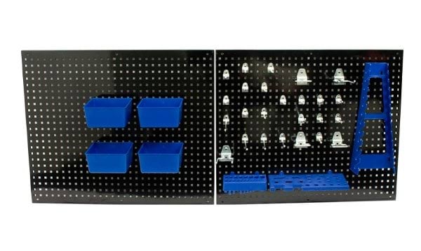 Kit 2 painéis perfurados com 32 acessórios Kroftools 8685