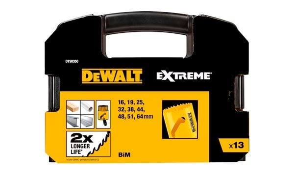 Conjunto de 13 Peças de Coroas Bi-metal para Uso Geral Dewalt DT90350-QZ