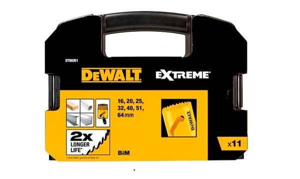 Conjunto de 11 Peças de Coroas Bi-metal para Eletricista Dewalt DT90351-QZ