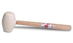 Maço de Borracha Face Plana Branco 250g Rubi 66905