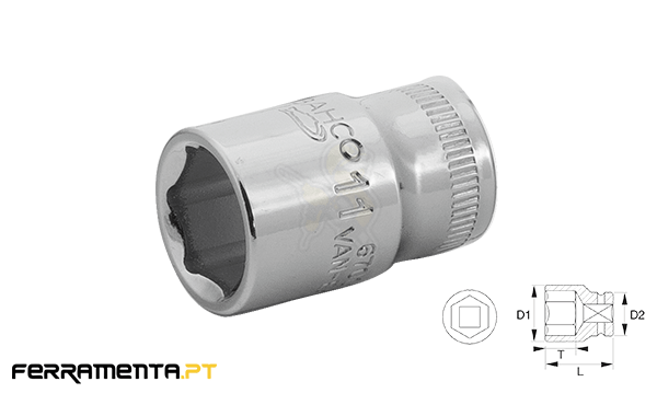 Chave de Caixa Hexagonal 1/4" 4.5 mm Bahco 6700SM-4.5