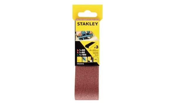 Jogo de Cintas de Lixa 40x305mm Stanley STA33516-XJ
