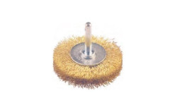 Escova Aço c/ perno Circular Arame Ondulado Latonado EAPC-L MacFer 50mm (bls) 025.0004
