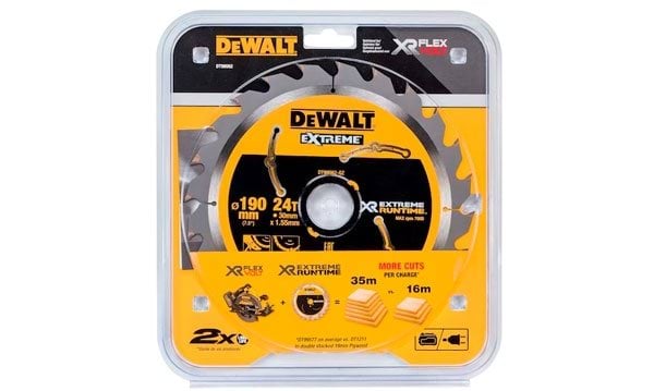 Disco de Serra Circular XR Extreme Runtime 190x30 24D Dewalt DT99562-QZ