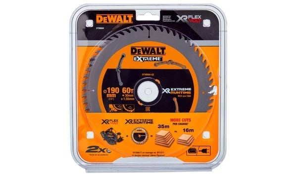 Disco de Serra Circular XR Extreme Runtime 190x30 60D Dewalt DT99564-QZ