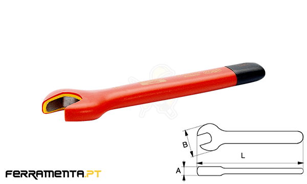 Chave Bocas Isolada 1000V Bahco 6MV-8