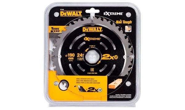Disco p/ Serra Circular de Demolição Extreme 190x30 24D Dewalt DT4395-QZ