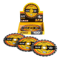 DeWalt Merchandiser RTS DT10624 x10 - Lâmina para Serra Circular Portátil 165mmX20mmX24T