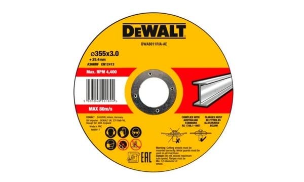 Disco de Corte Plano de Alto Desempenho p/ Metal - OSA 355 mm Dewalt DWA8011RIA-AE