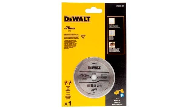 Disco de Diamante Continuo p/ Corte de Cerâmica 76mm Dewalt DT20591-QZ