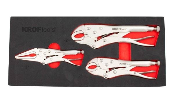 Módulo 3 alicates de pressão 385x170mm Kroftools 8601