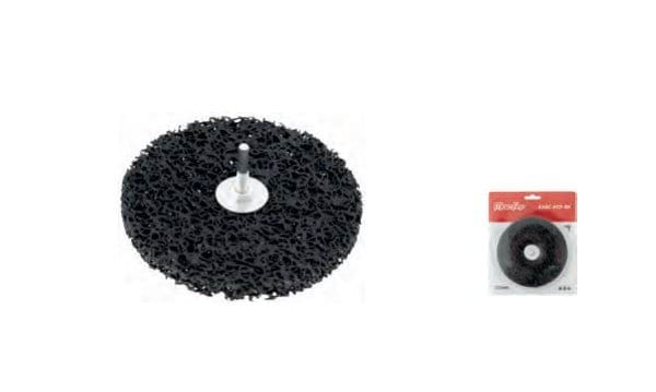 Escova Abrasiva Circular c/ Adaptador EAbC-ADP-BK MacFer 150mm preta (bls) 