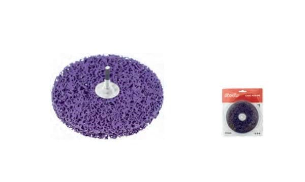 Escova Abrasiva Circular c/ Adaptador EAbC-ADP-PP 150mm roxa (bls) MacFer 025.0086