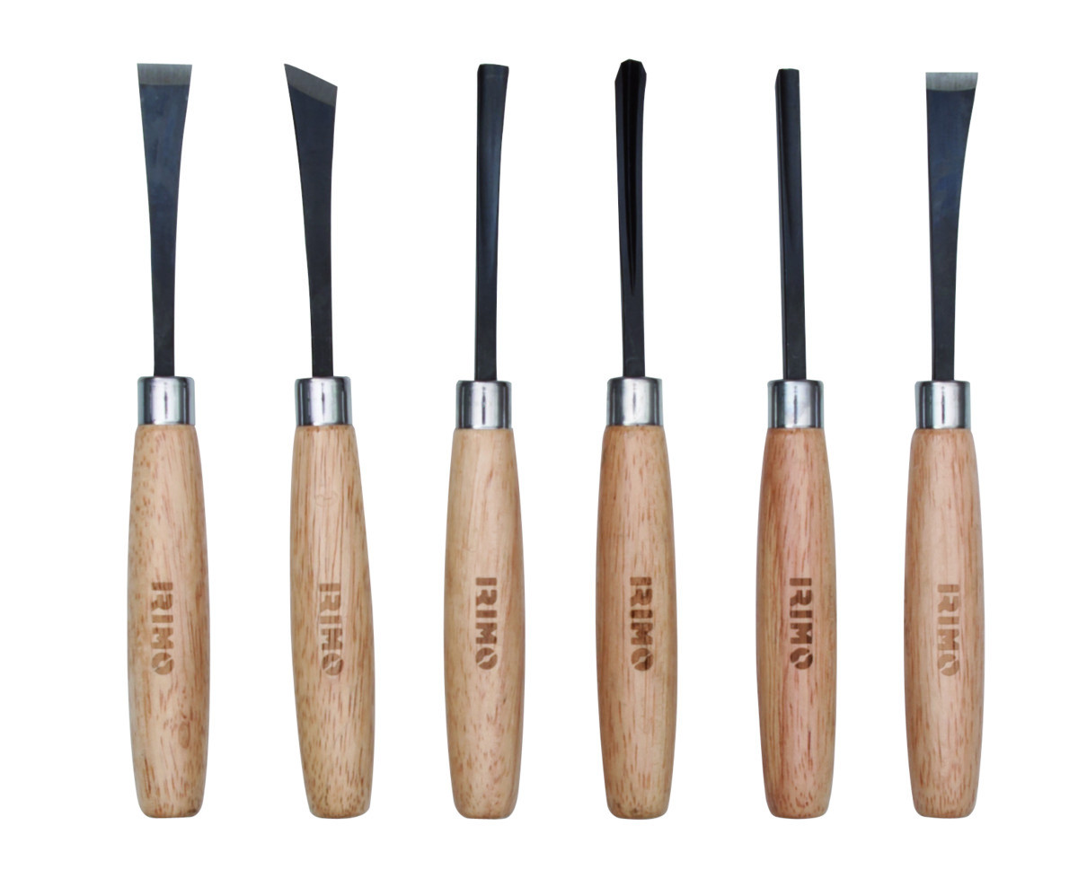 Conjunto de talhadeiras, 6 Pcs em polegadas numa embalagem de blister Irimo 806-6-B