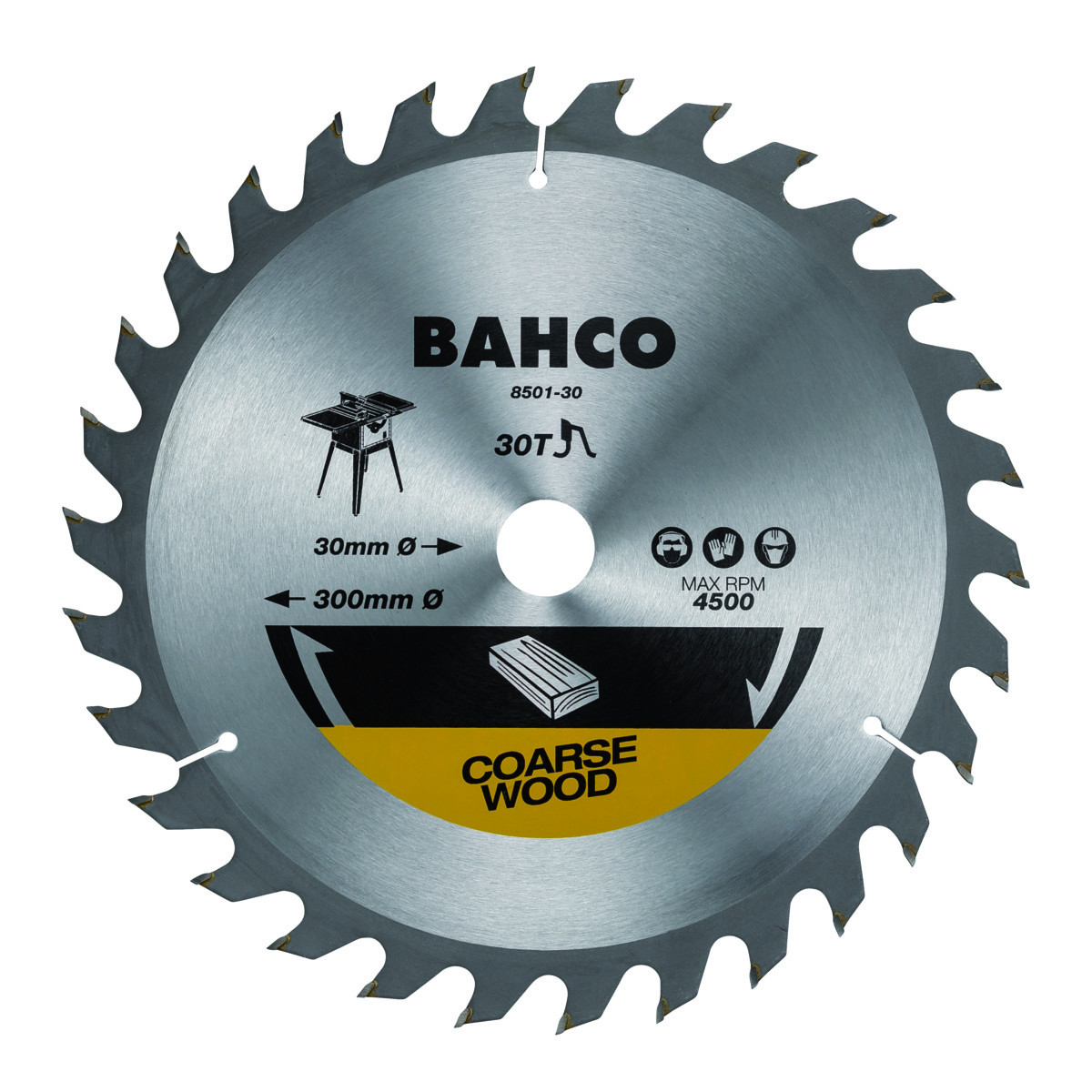 40-dentes Lâminas para serra circular para serras de uso em locais de construção em madeira - 315 mm Bahco 8501-31F