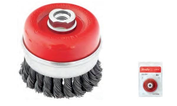 Catrabucha Aço T/ Rosca T/ Vaso Arame Retorcido CARV-R M14 125mm (bls) Macfer 026.0022