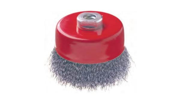 Escova Aço C/ Rosca T/ Taça Arame Ondulado INOX CART-OI M14 75mm (bls) 026.0024