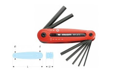 Jogo 7 Chaves Macho Em Armaçao 2,5-10mm Facom 86H.JE7A