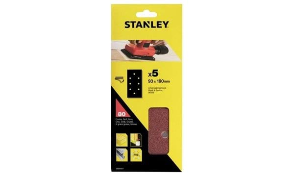 Lixas de Velcro Perfuradas 93x190mm G80-240 Stanley