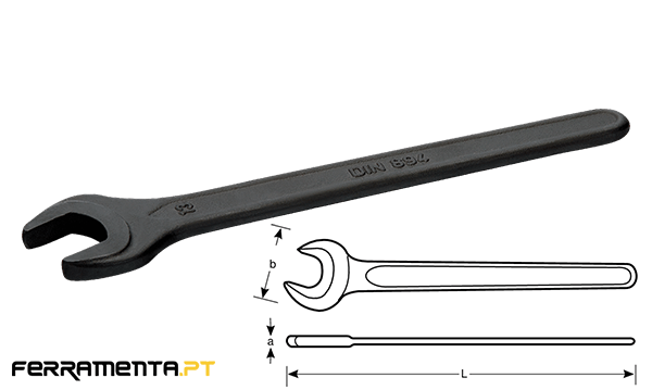 Chave De Boca Simple 32 mm Bahco 894M-32
