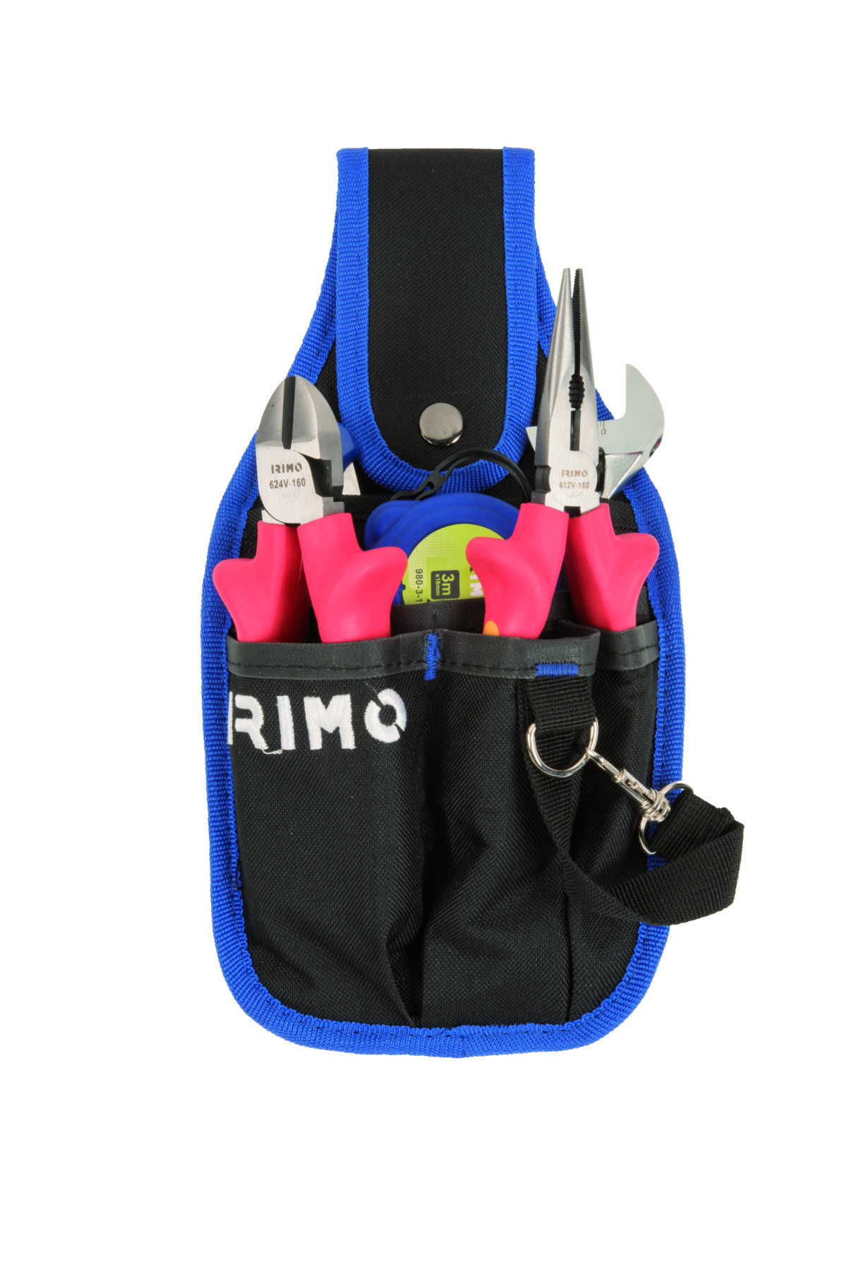 Bolsa têxtil com 7 ferramentas isoladas - Kit básico para manutenção geral Irimo 9022-3-40TS2