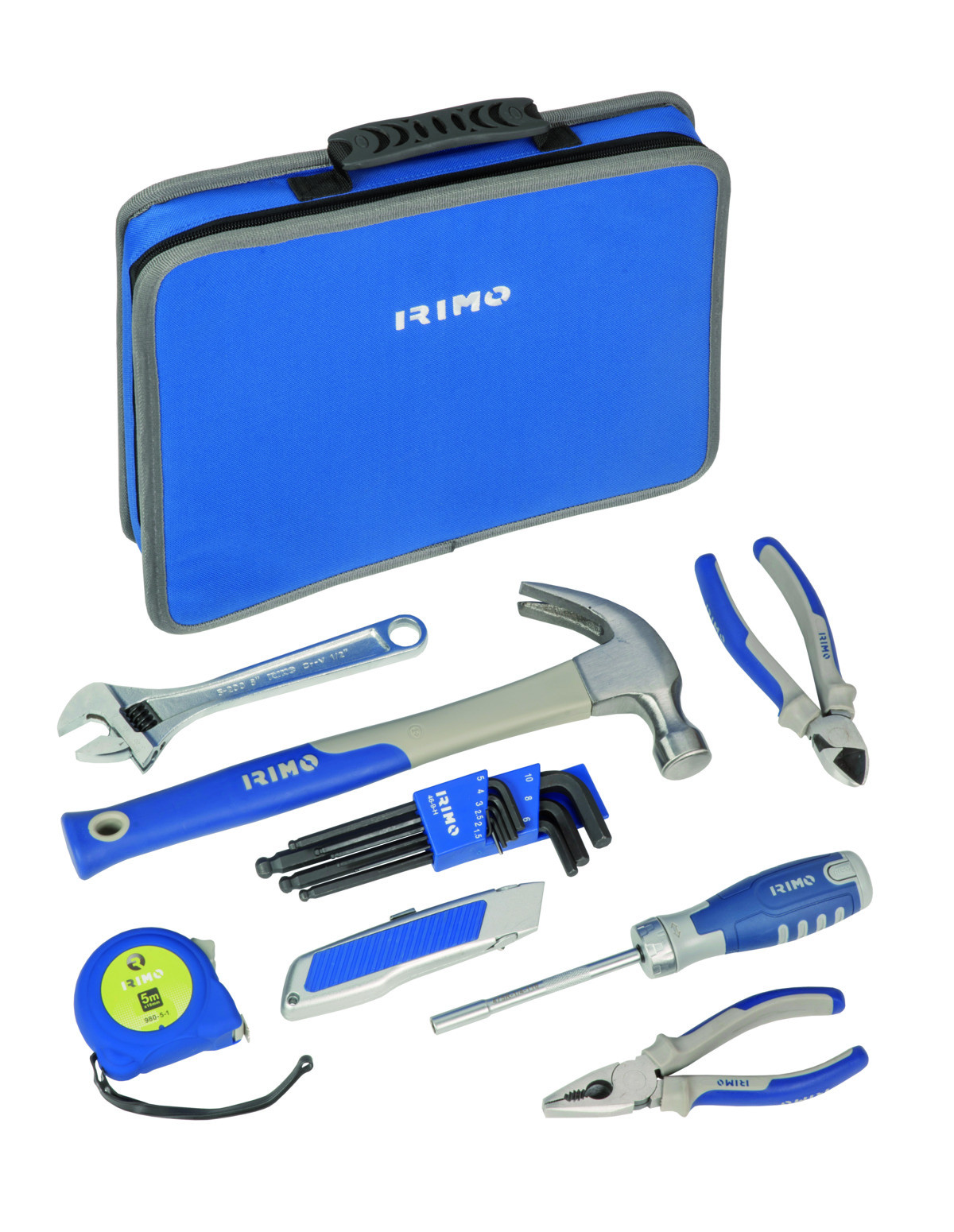 Pasta têxtil com fecho de correr com 28 ferramentas Irimo 9022-4-35TS1
