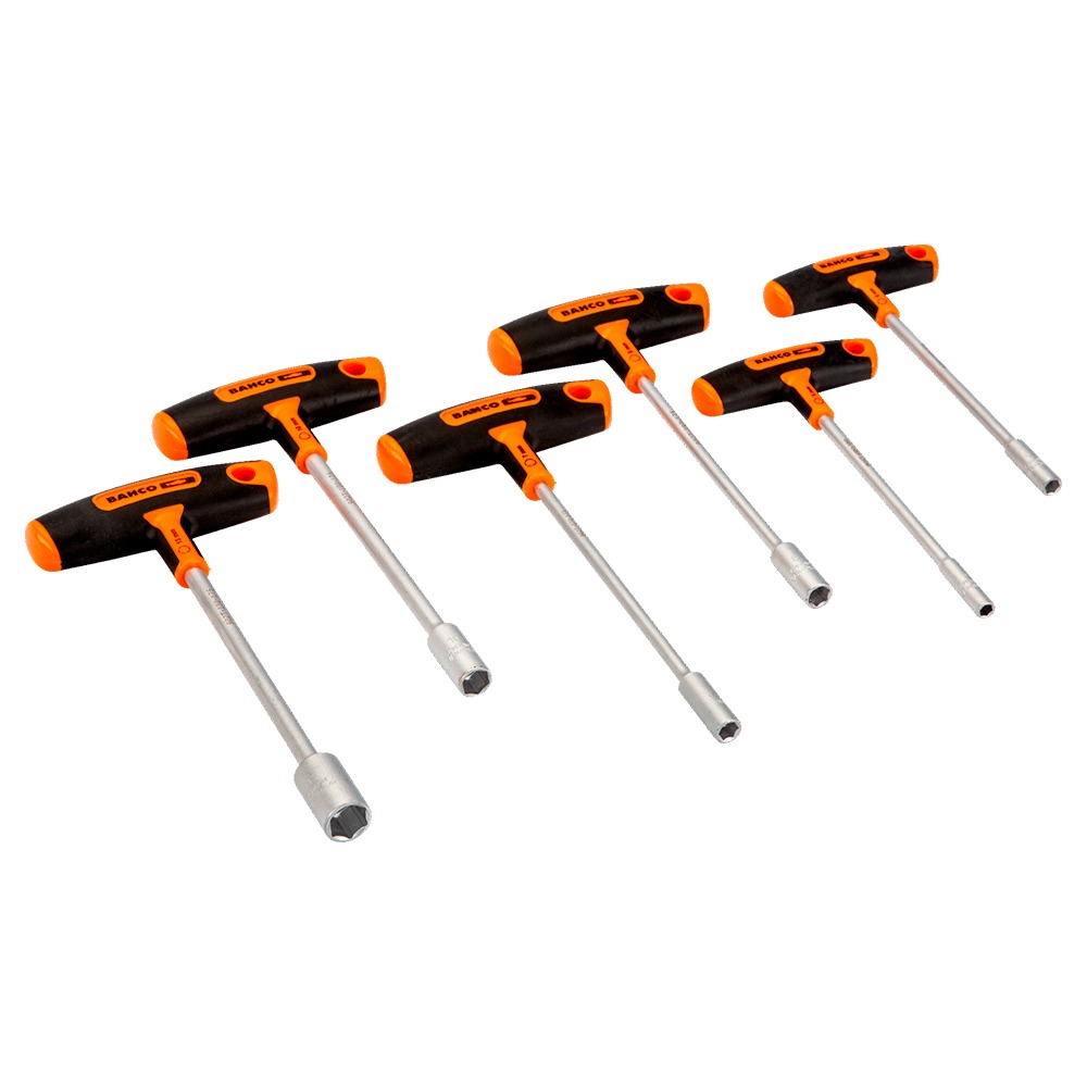 Kit de Chaves de Caixa com Punho em T 6 Pcs Bahco 903T-3  
