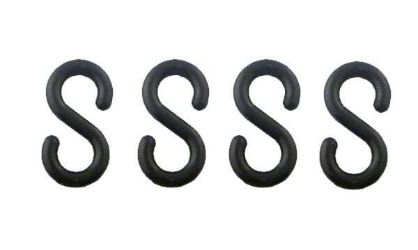 Ganchos em “S” Preto 8mm – 4 Uni Great Tool EPN804SB
