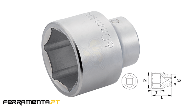 Chave de Caixa Hexagonal 1" 54mm Bahco 9500SM-54