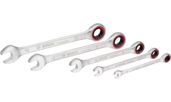 Bosch Professional Set 5  Chaves de Boca-Luneta com Roquete
