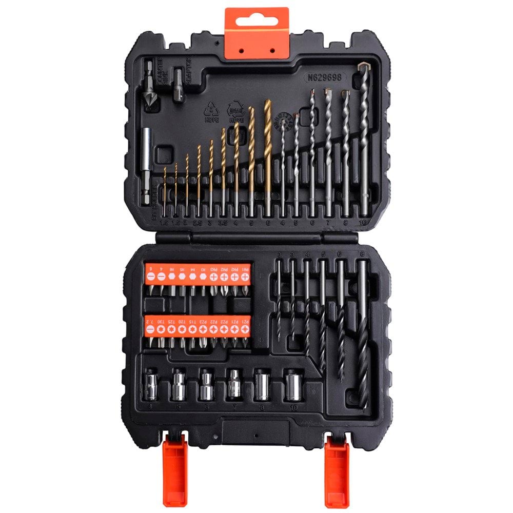 Conjunto 50 Pcs P/ Furar e Aparafusar Black Decker A7188-XJ