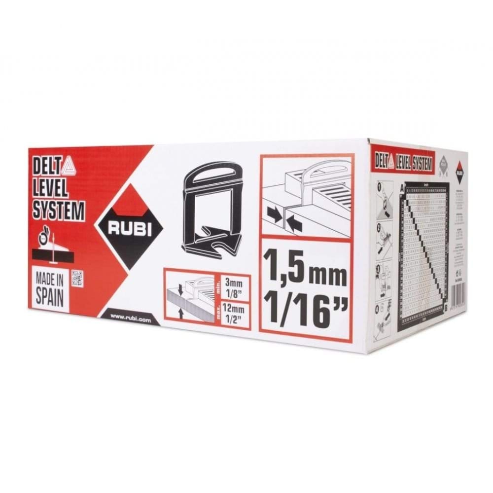 Abraçadeira p/ Kit Delta Nivelamento 3-12mm 1,5mm Delta Level System (C-2400 un) Rubi 2855